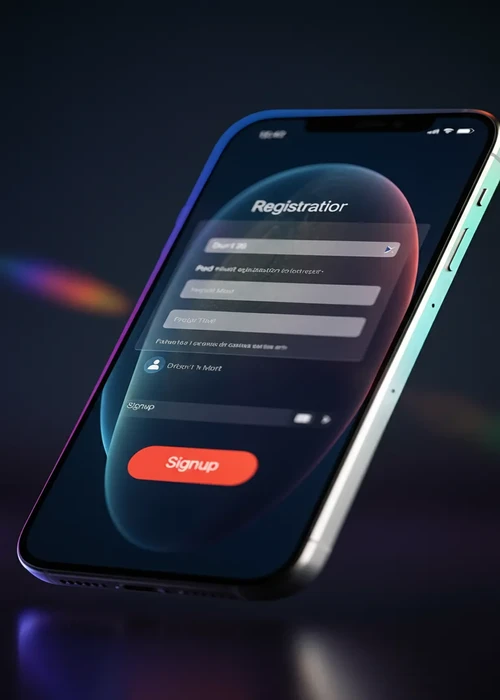 Formulaire d'inscription rapide sur le casino, affichant les champs pour le nom, l'e-mail et le mot de passe pour créer un compte sécurisé.